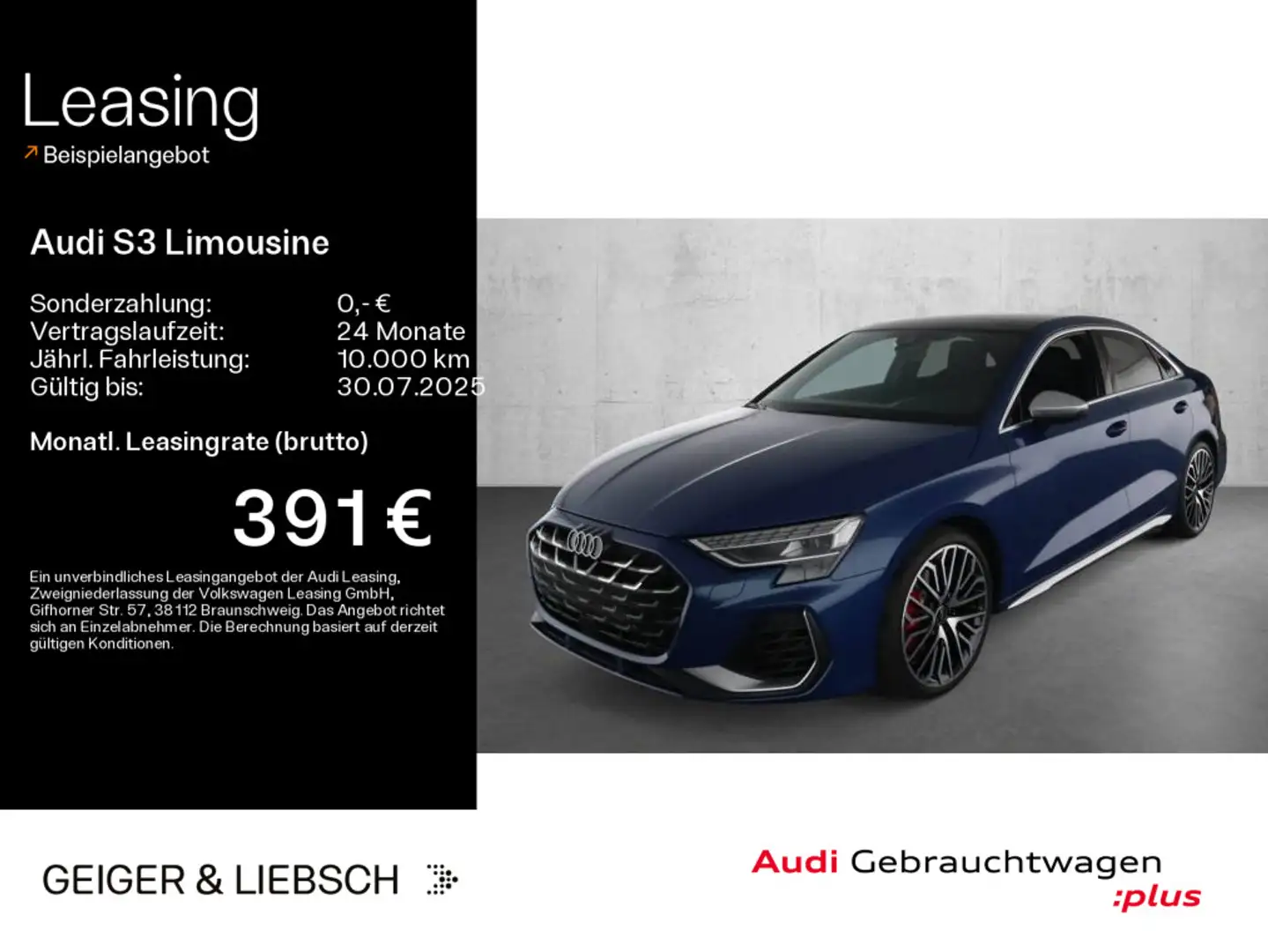 Audi S3 TFSI*AKRAPOVIC*NAVI-PLUS*KAMERA*HUD Blauw - 1