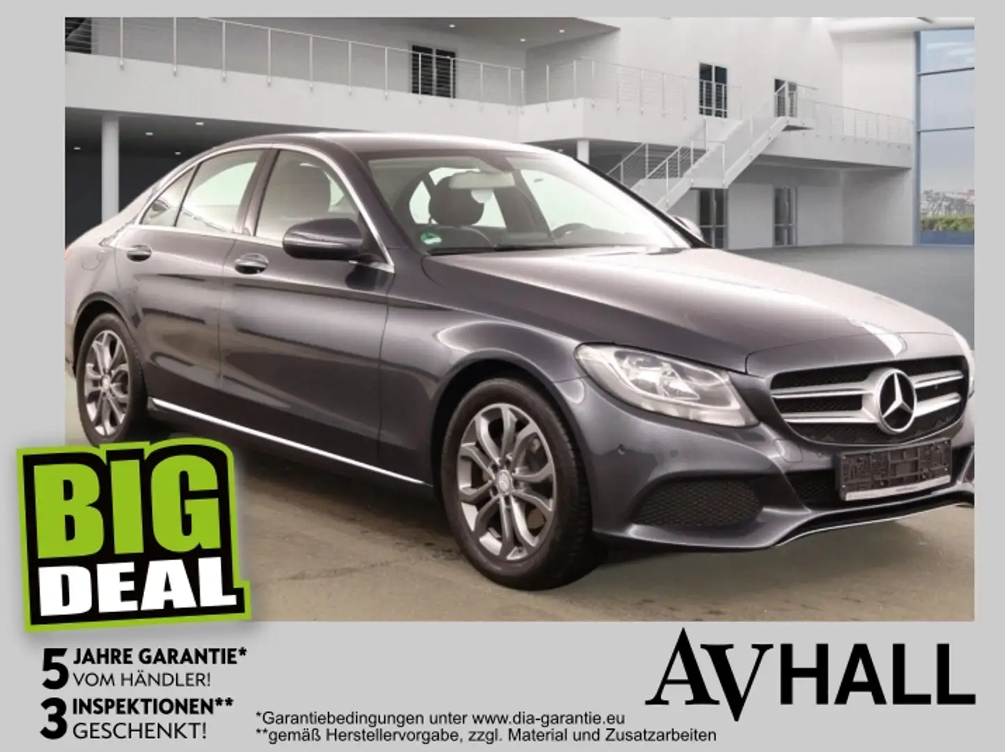 Mercedes-Benz C 180 Avantgarde KlimaA LM PDC ParkAss SHZ Grau - 1
