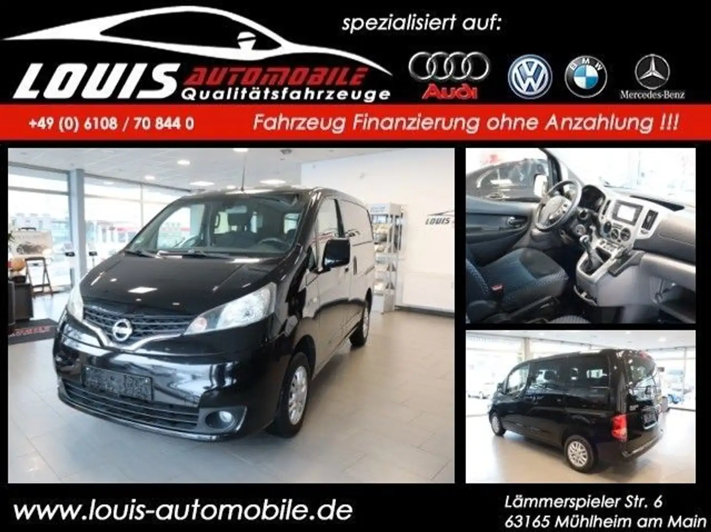 Nissan NV200 /Evalia Premium SHZ/NAVI/KAMERA/ALU Negro - 1
