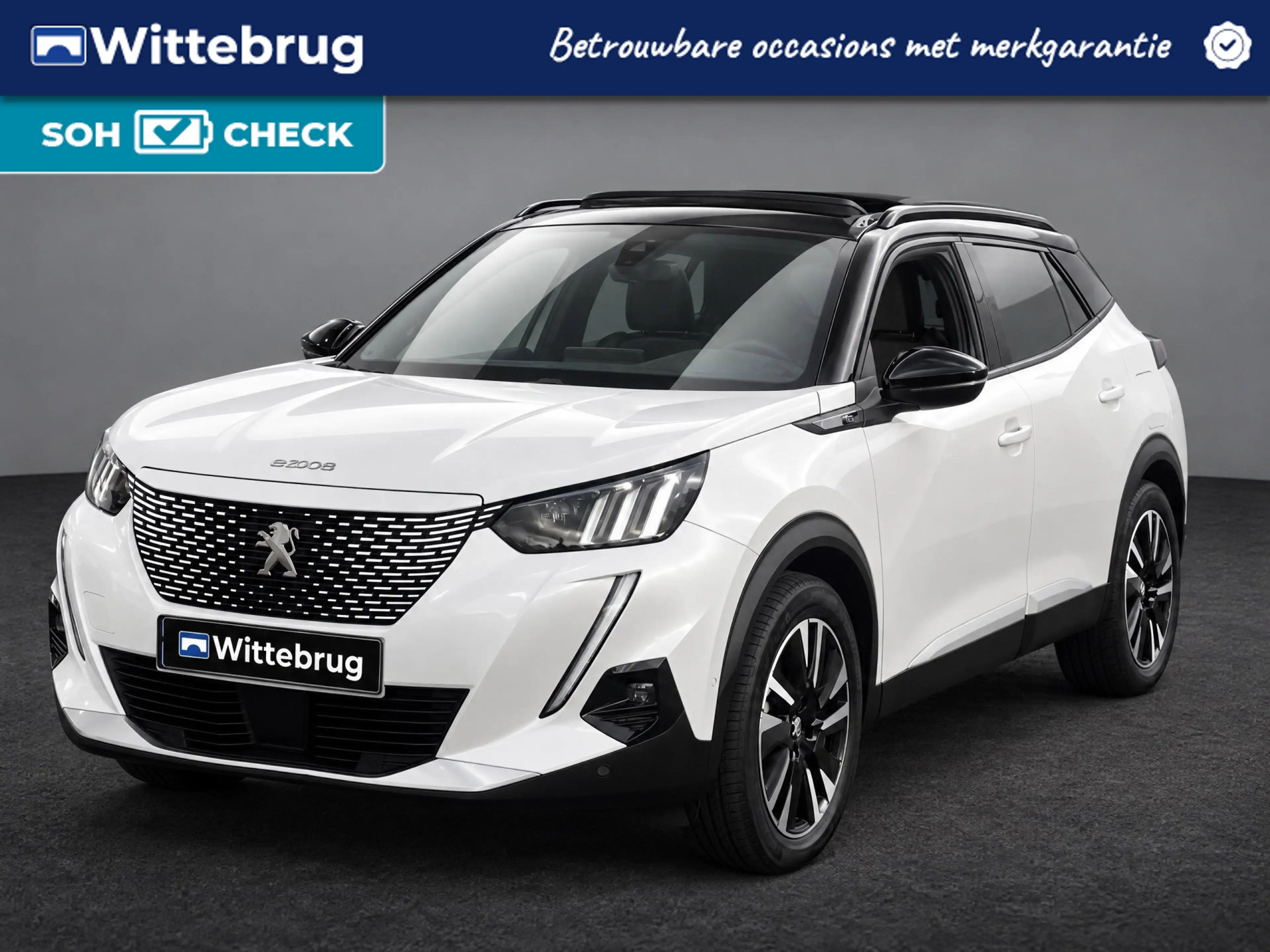 Peugeot e-2008 EV GT Pack 50 kWh SOH 90,06% GT | Panoramadak | Ad