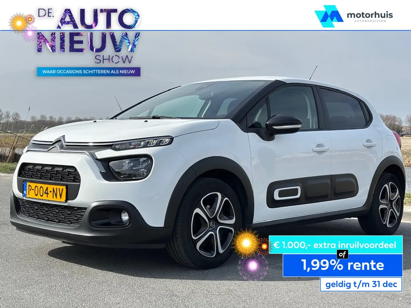 Citroen C3 | FEEL | NAVIGATIE | CLIMA | CARPLAY | LED KOPLAMP Blanco - 1