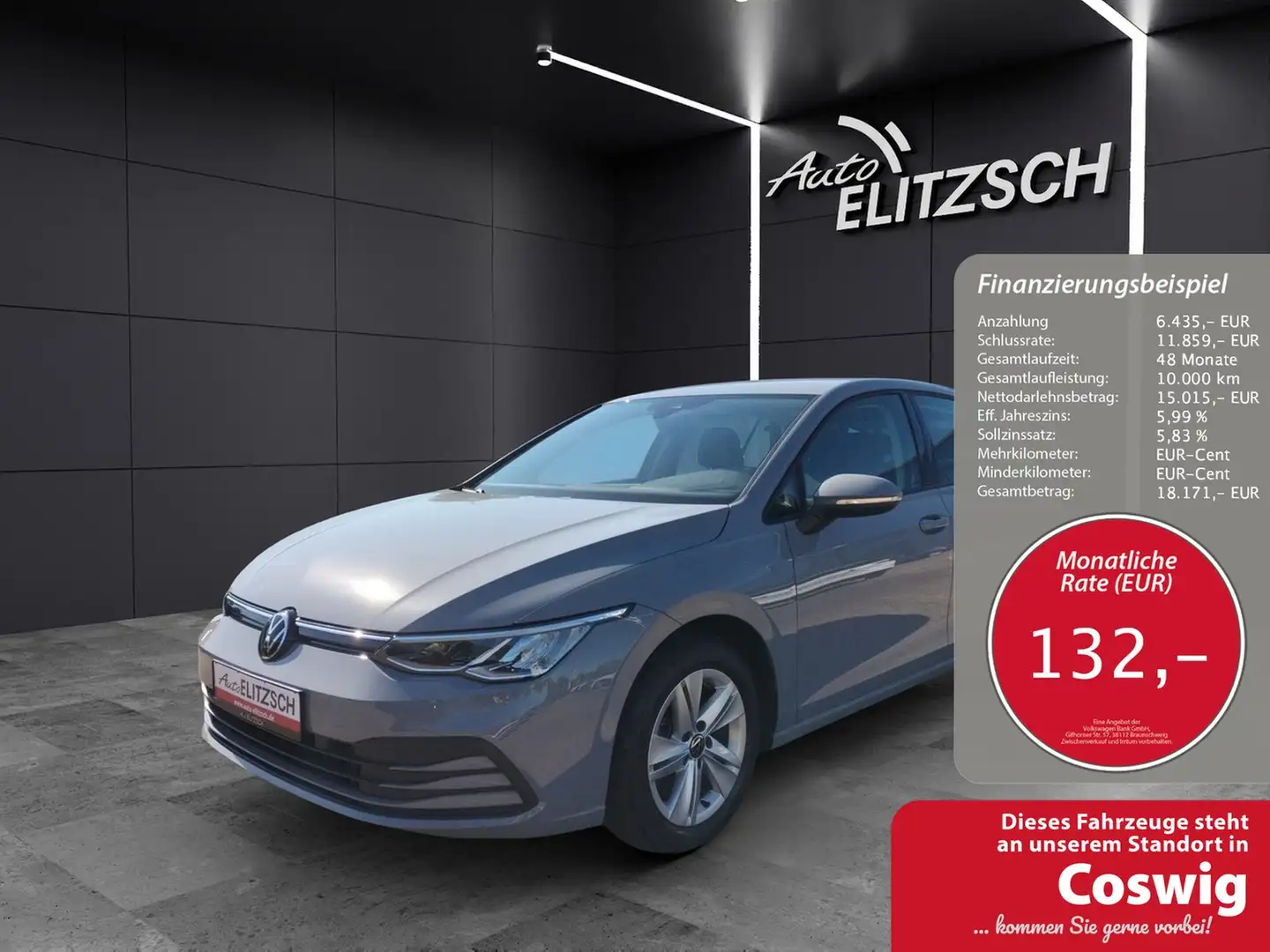 Volkswagen Golf VIII TSI Life LED Kamera CarPlay SHZ PDC ACC Navi Grau - 1