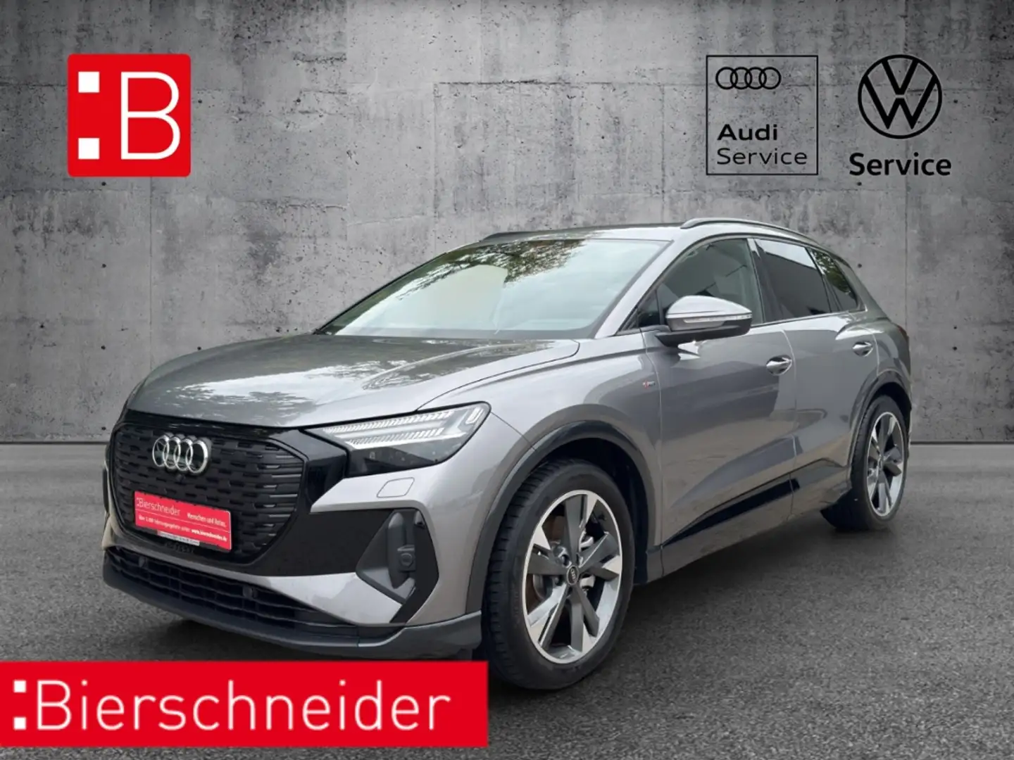 Audi Q4 e-tron 45 S line BLACK MATRIX 20 ACC KAMERA PDC CONNECT D Gris - 1