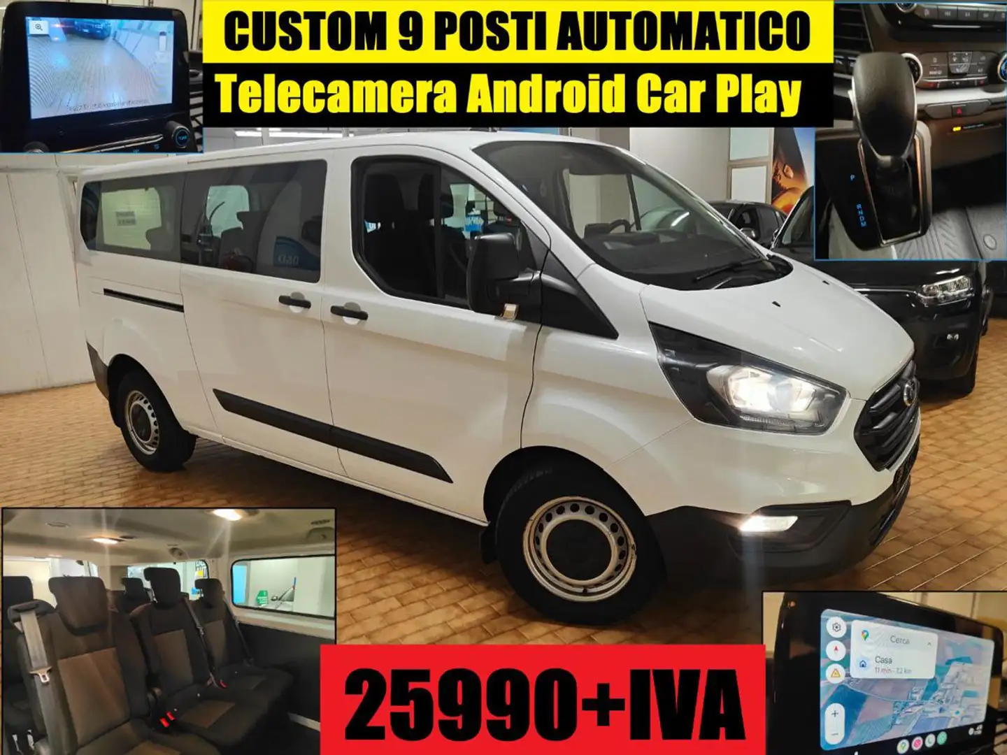 Ford Transit Custom 320 AUTOMATICO 9 POSTI 2021 CAMERA White - 1