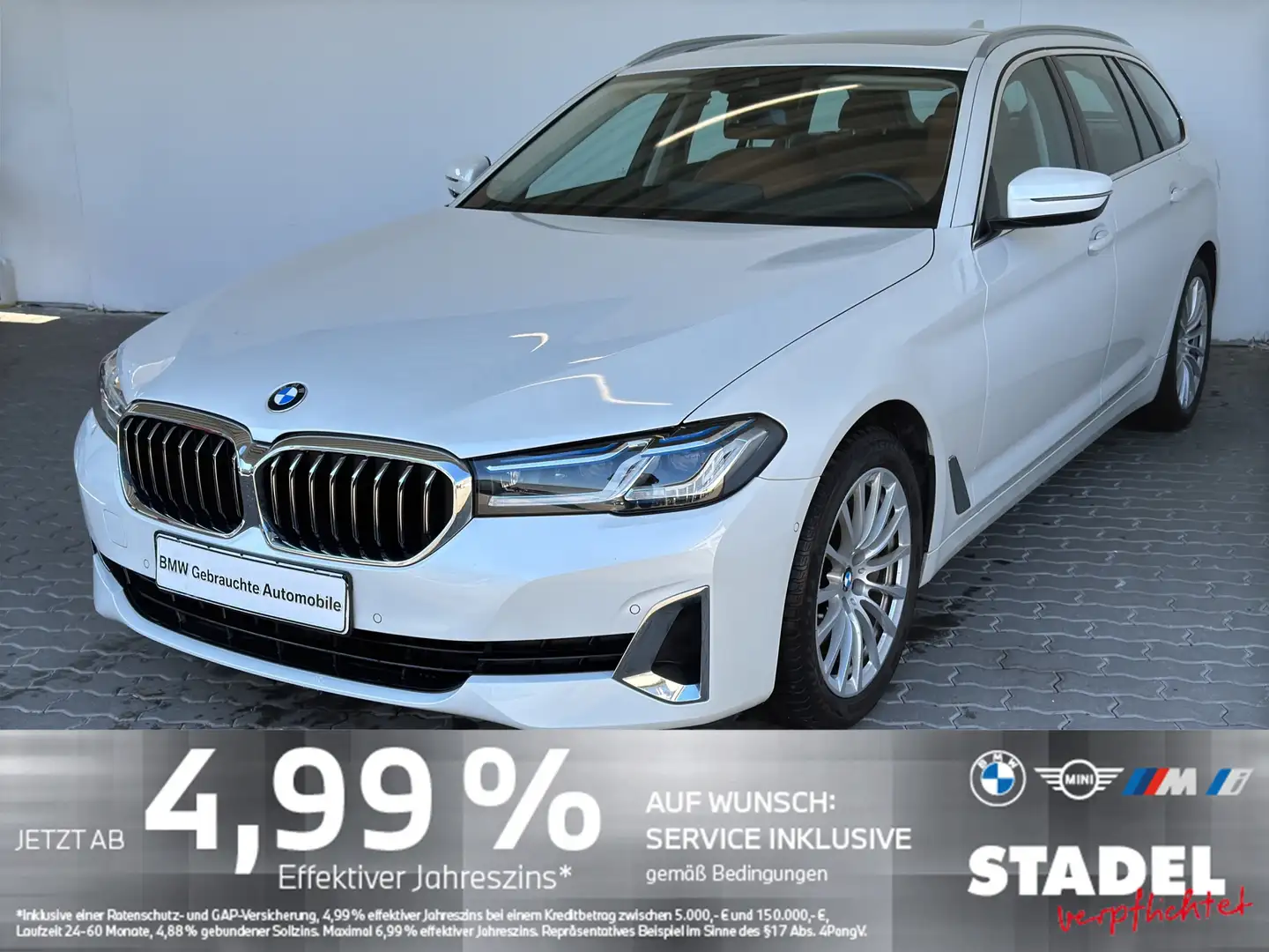 BMW 540 iA xDr Tour. Luxury Line Laser.Navi.Standhz Wit - 2