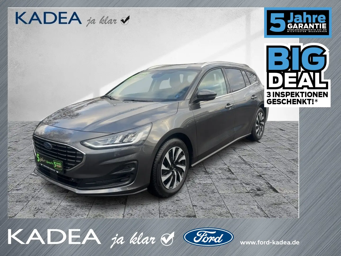 Ford Focus Turnier Titanium Edition AUTOM+ACC+LED+Navi Grau - 1