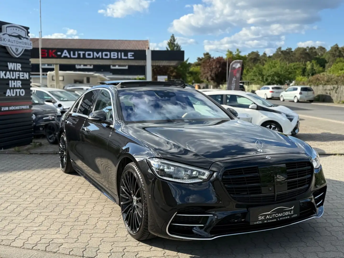 Mercedes-Benz S 400 d Lang AMG PANO-HUD-360*-3xTV-FIRSTCLASS Schwarz - 1