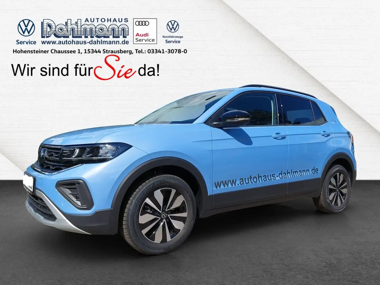 Volkswagen T-Cross T CROSS 1.0 TSI GOAL ACC RFK CARPLAY LED Klima Blau - 1