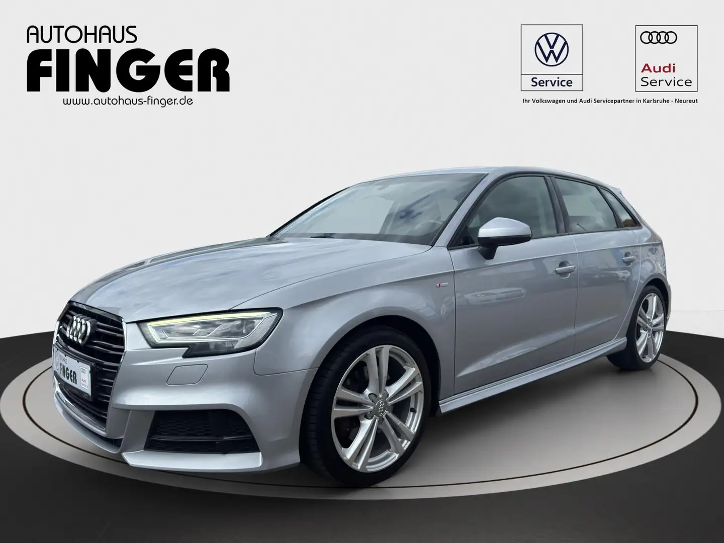 Audi A3 SB 40 TFSI quattro S tronic sport S line*LED* Silber - 2