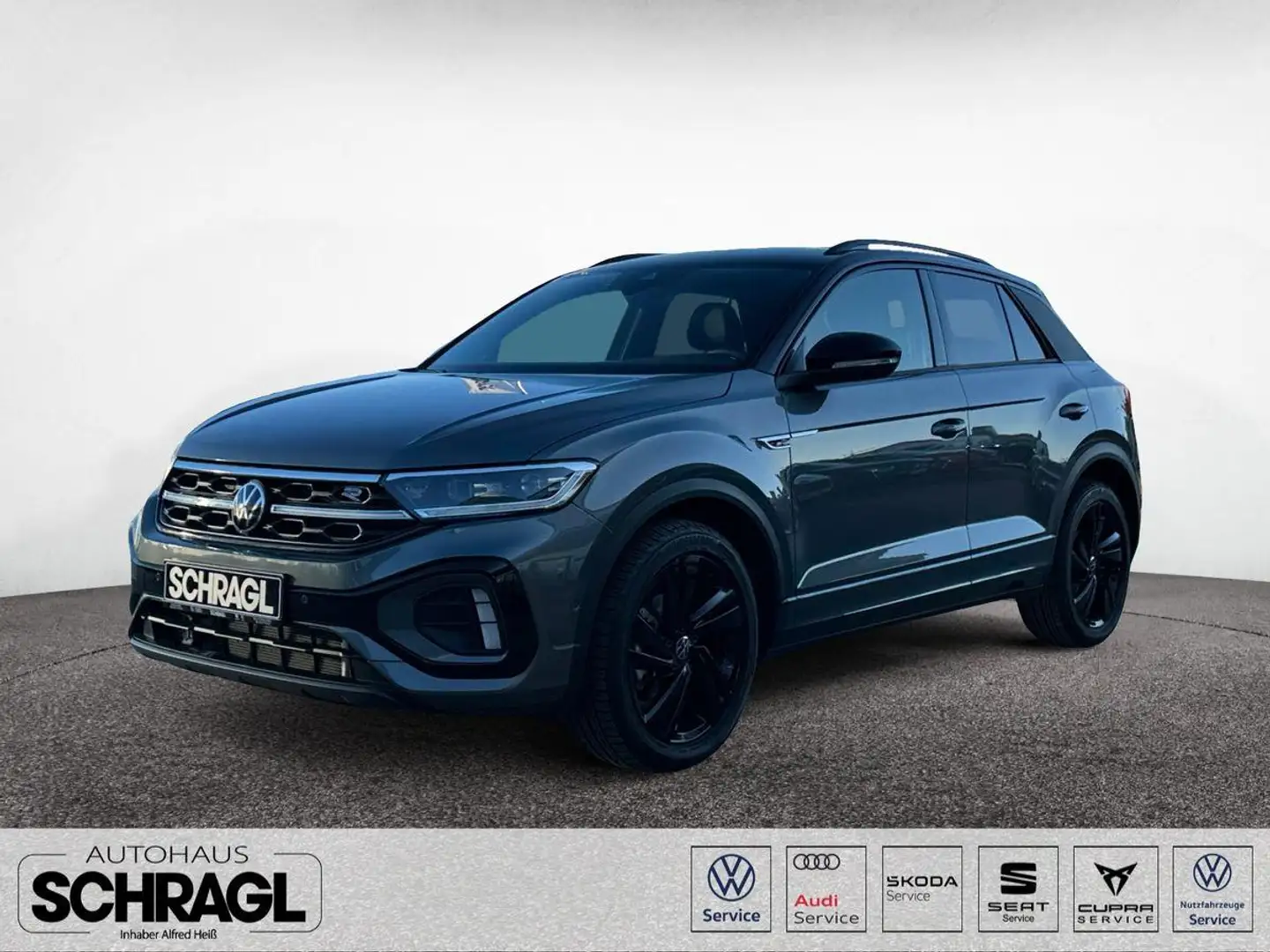 Volkswagen T-Roc 1.5 TSI DSG R-LINE+BLACK+AHK+KAMERA+MATRIX Grau - 1