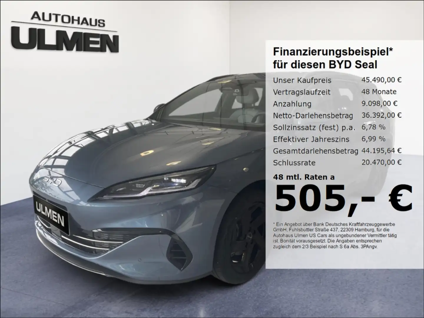 BYD Seal 6 DM-i Touring Comfort Lite 212PS Pano 360°Cam V2L Bleu - 1