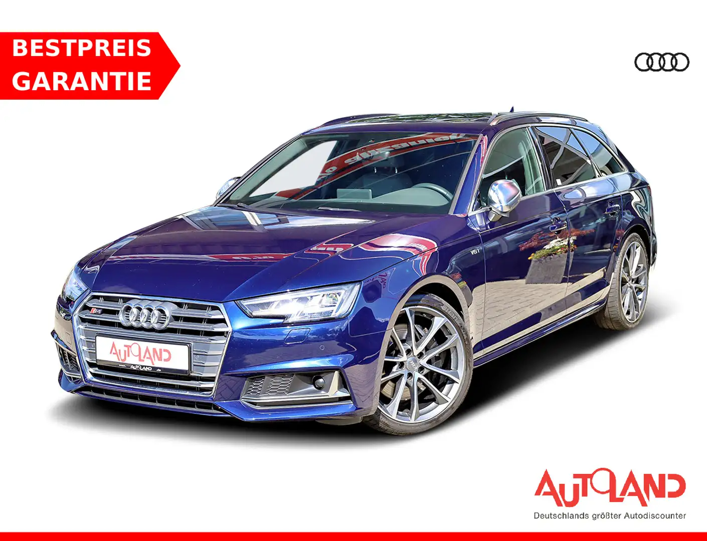 Audi S4 Avant 3.0 TFSI quattro LED ACC 4xSHZ AHK Panora Bleu - 1