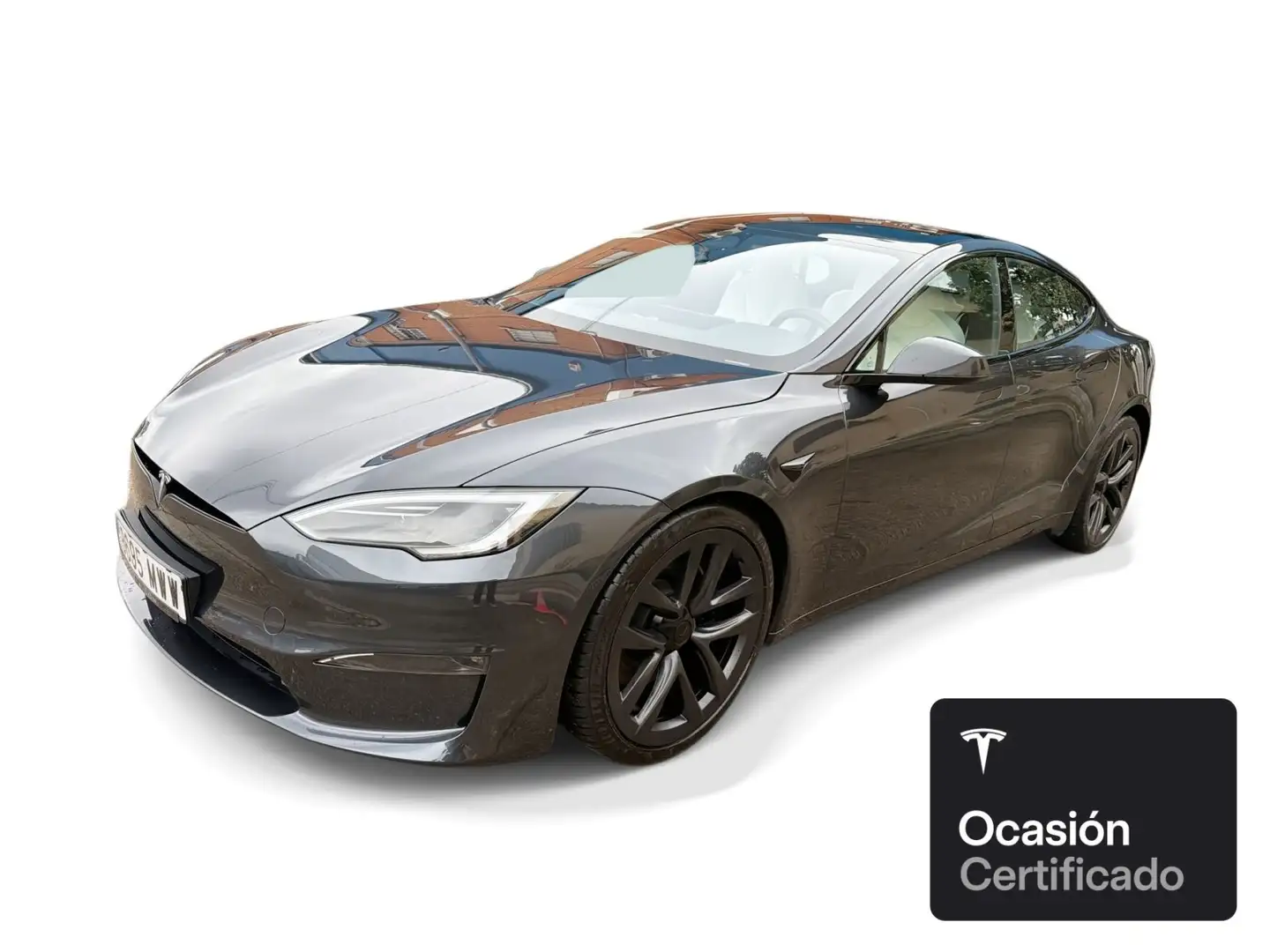 Tesla Model S Long Range AWD Gris - 1