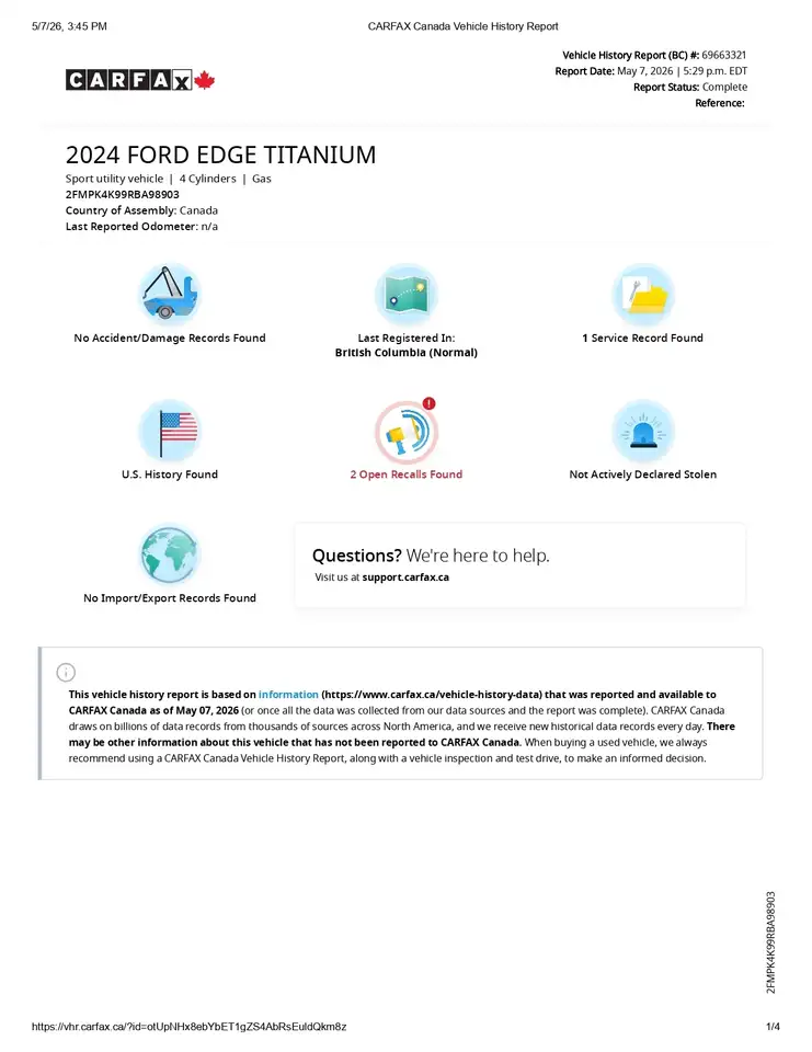 Ford Edge снимка Ford Edge