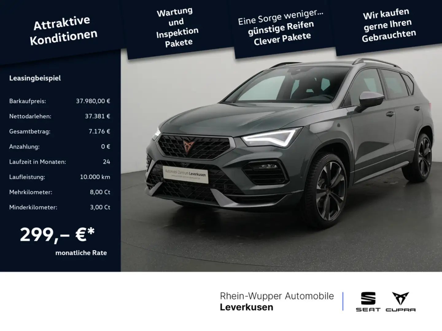 CUPRA Ateca 1.5 TSI DSG NAVI AHK ACC PANO LED Noir - 1