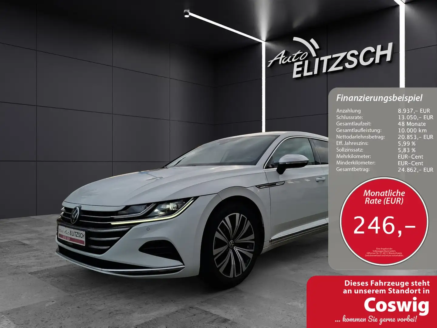Volkswagen Arteon SB TSI Elegance DSG LED Navi AID ACC RFK SH Weiß - 1