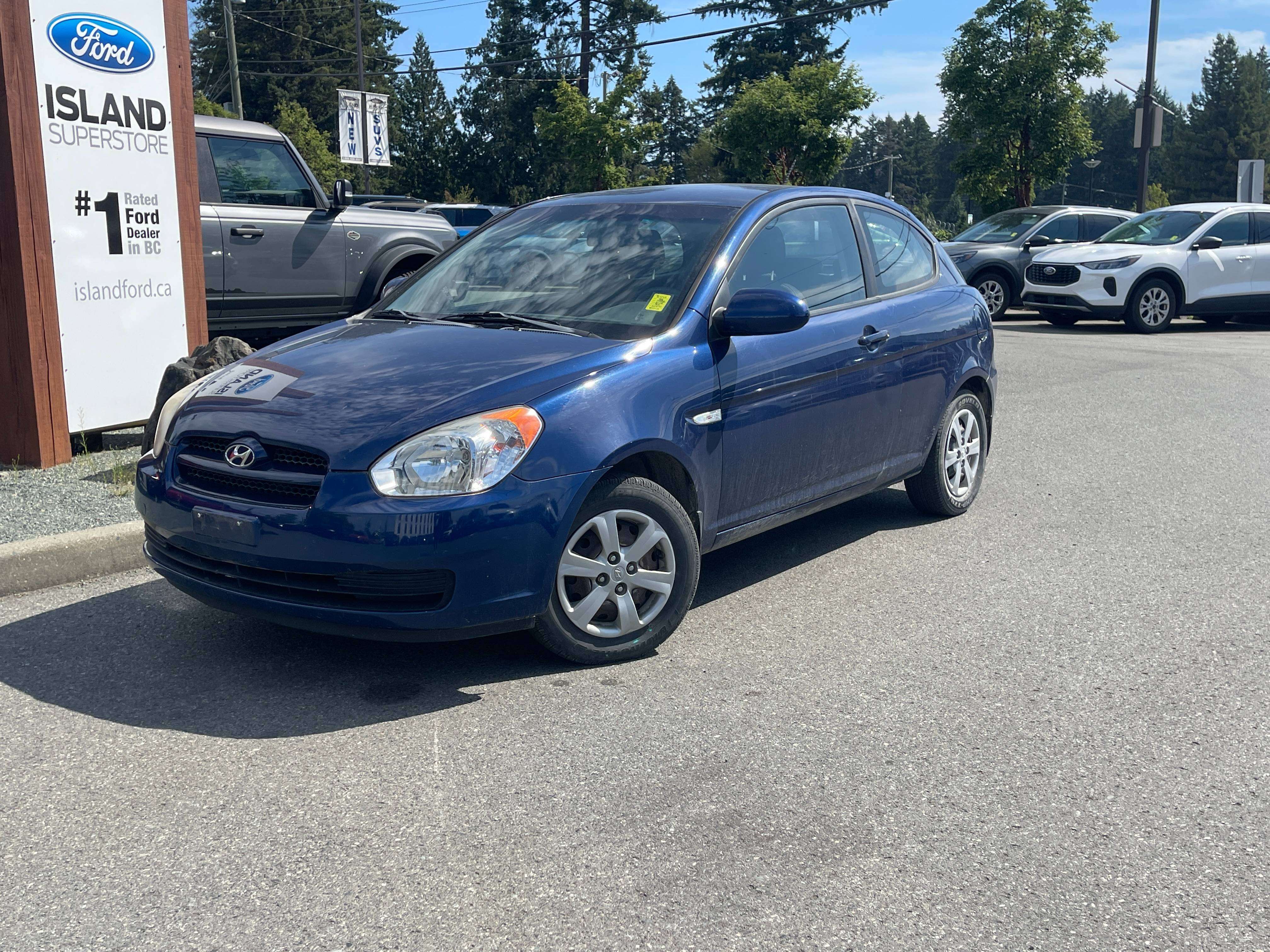 Blue 2008 Hyundai Accent Hatchback  Manual
