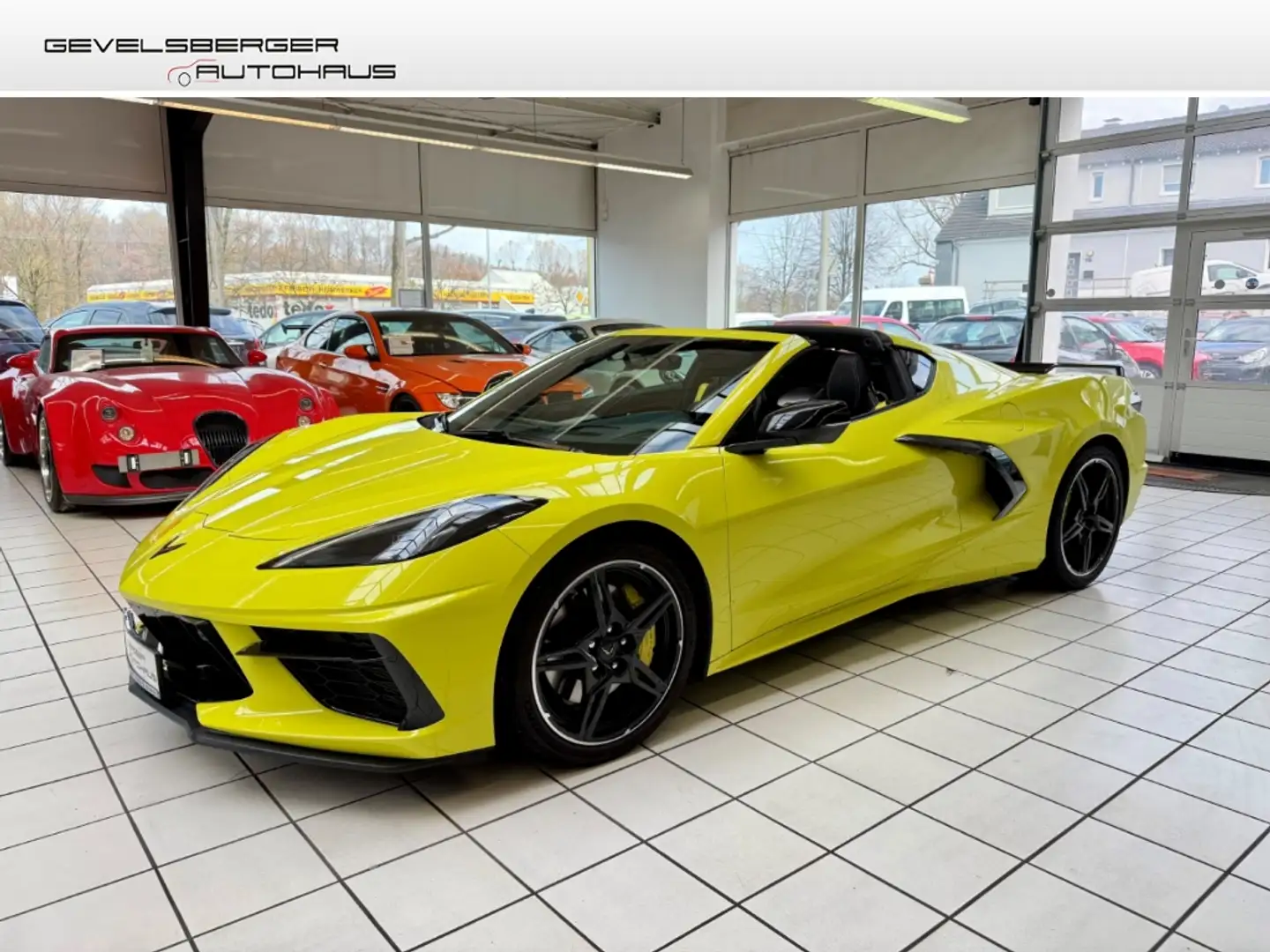 Corvette C8 Stingray 3LT 6.2 V8 Deutsches Auto Unfallfrei Jaune - 1