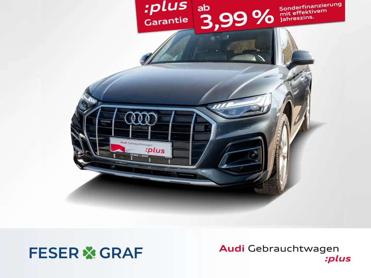 Audi Q5 45 TFSI /Matrix/Leder/Pano/ACC/AHK/Kameras Grau - 1