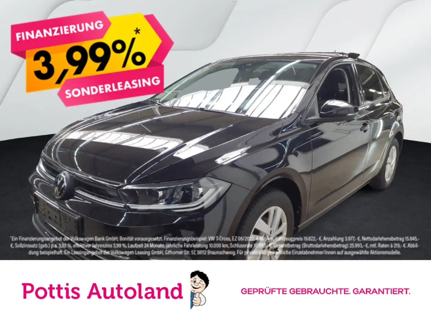 Volkswagen Polo 1.0 TSI DSG STYLE IQ.LIGHT NAVI SITZHZG Schwarz - 1