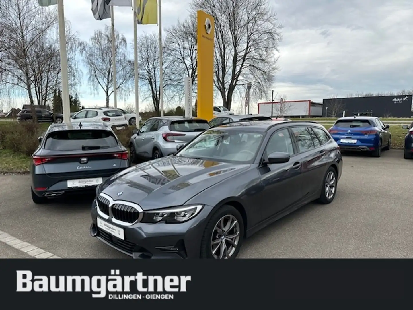 BMW 320 i Sport Line Touring S-Tronic PDC/Sitzh. Gris - 1