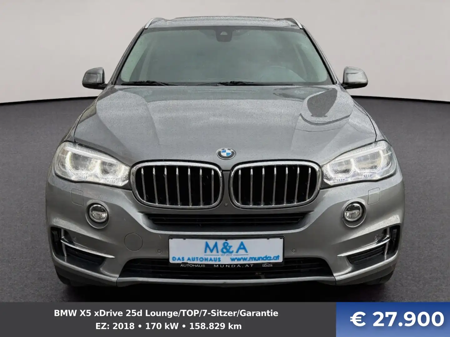 BMW X5 xDrive 25d Lounge/TOP/7-Sitzer/Garantie Grau - 2