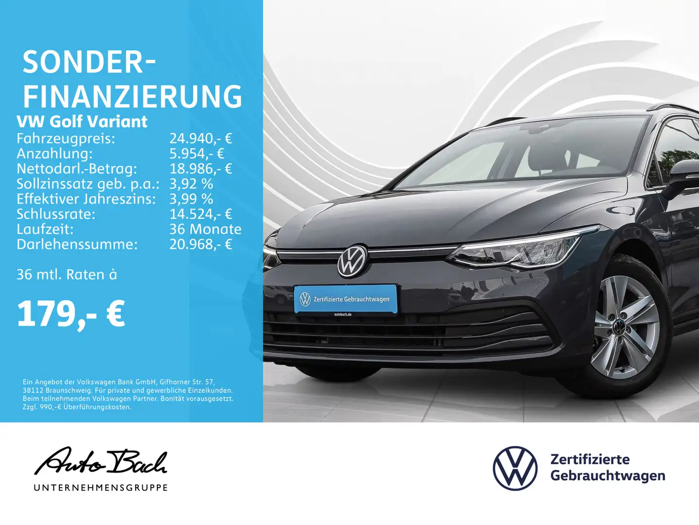 Volkswagen Golf Variant Golf VIII Variant 2.0 TDI DSG Life, Navi, LED, R Grey - 1