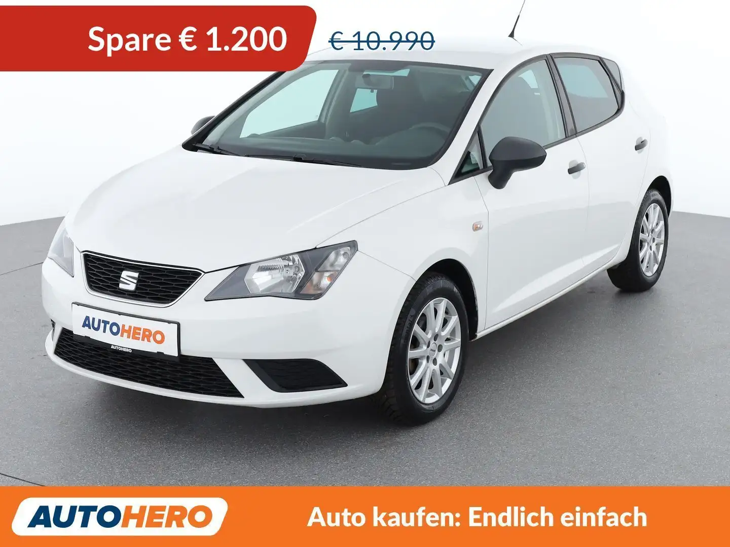 SEAT Ibiza 1.0 Aktionsmodell *BT*KLIMA*TEMPO* Blanc - 1