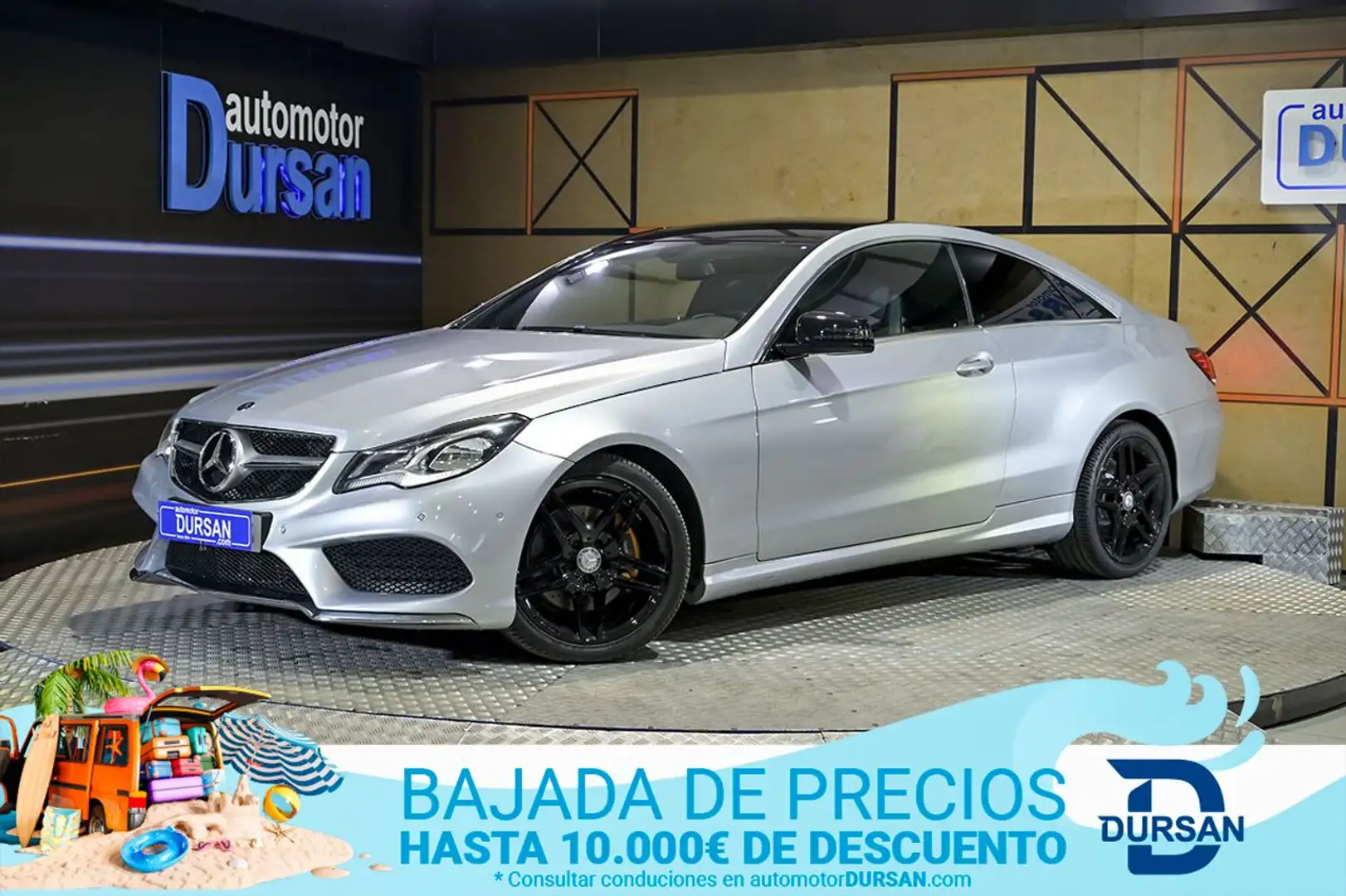 Mercedes-Benz E 220 Coupé 220CDI BE Aut. Gris - 1