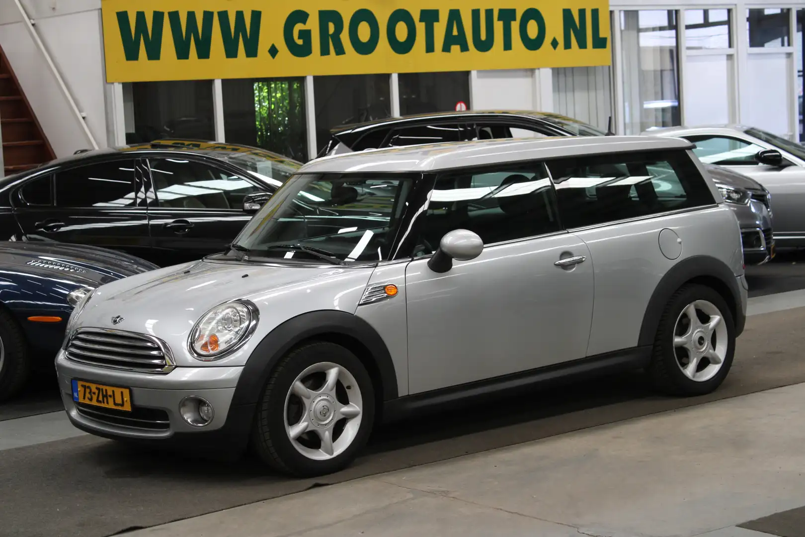 MINI Cooper Clubman Mini 1.6 Airco, Isofix, Stuurbekrachtiging Grijs - 1