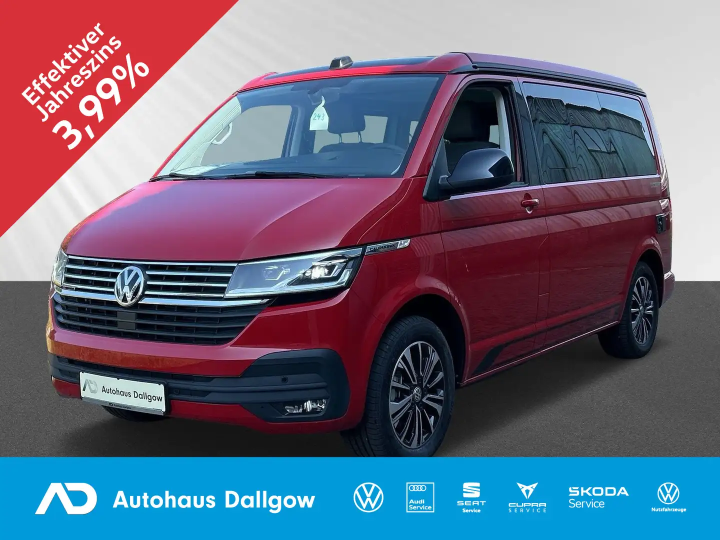 Volkswagen T6.1 California Ocean 2.0TDI+4MOTION DSG+LED+Nav Rot - 1