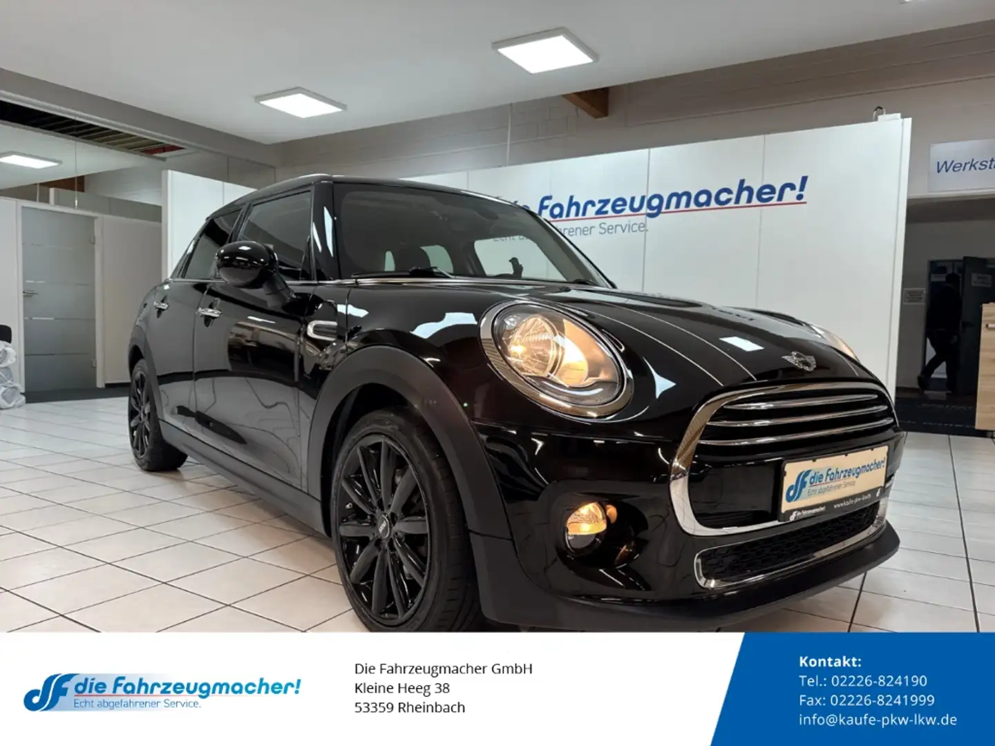 MINI Cooper Mehrzonenklima Ambientebeleuchtung SHZ Keyless Reg Zwart - 1