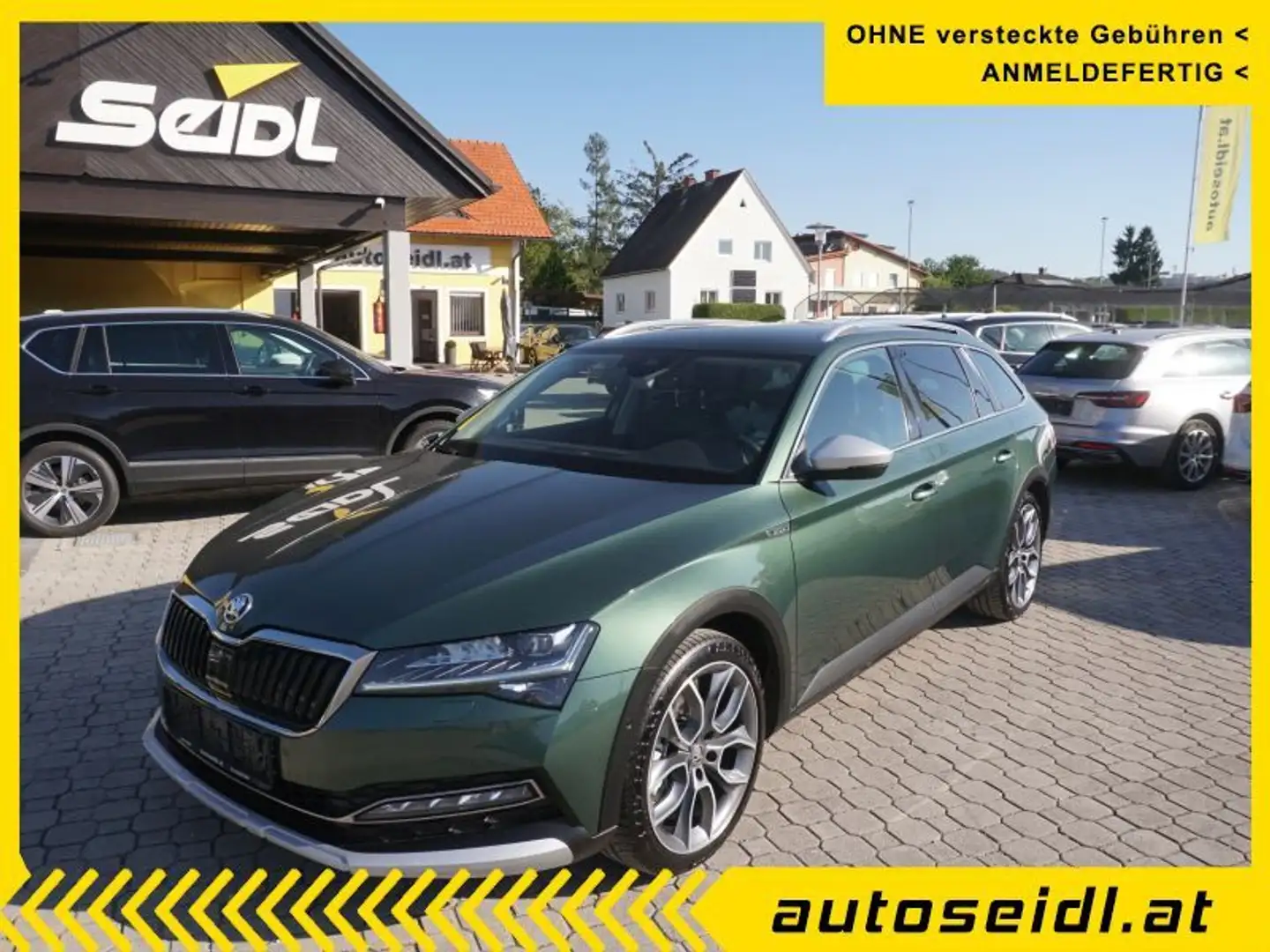 Skoda Superb Kombi 2,0 TDI 4x4 Scout DSG *TOPAUSSTATTUNG* Grün - 1