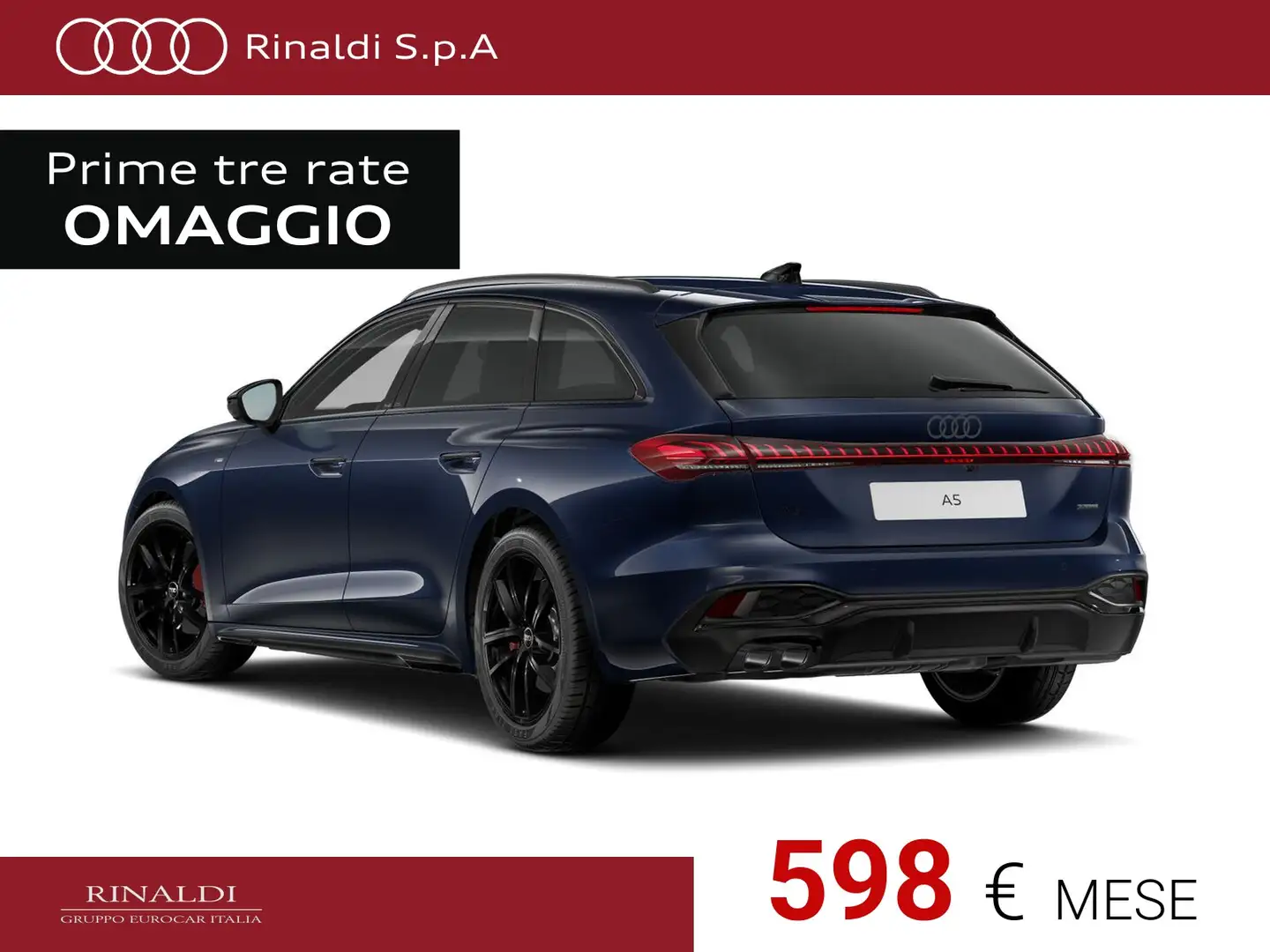 Audi A5 avant 2.0 tdi mhev+ business advanced quattro 204c Blu/Azzurro - 2