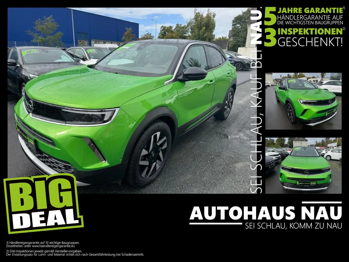 Opel Mokka 1.2 Turbo Elegance +FLA LM LED KlimaA Groen - 1
