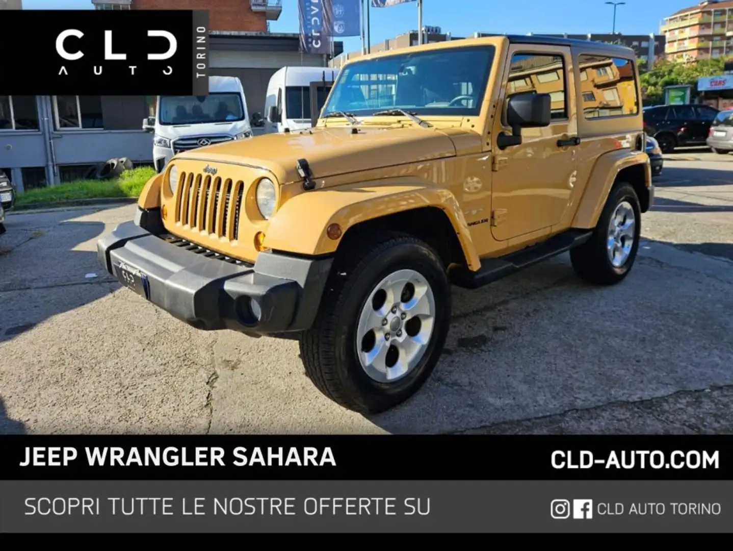 Jeep Wrangler Unlimited 2.8 CRD DPF Sahara Auto Jaune - 1