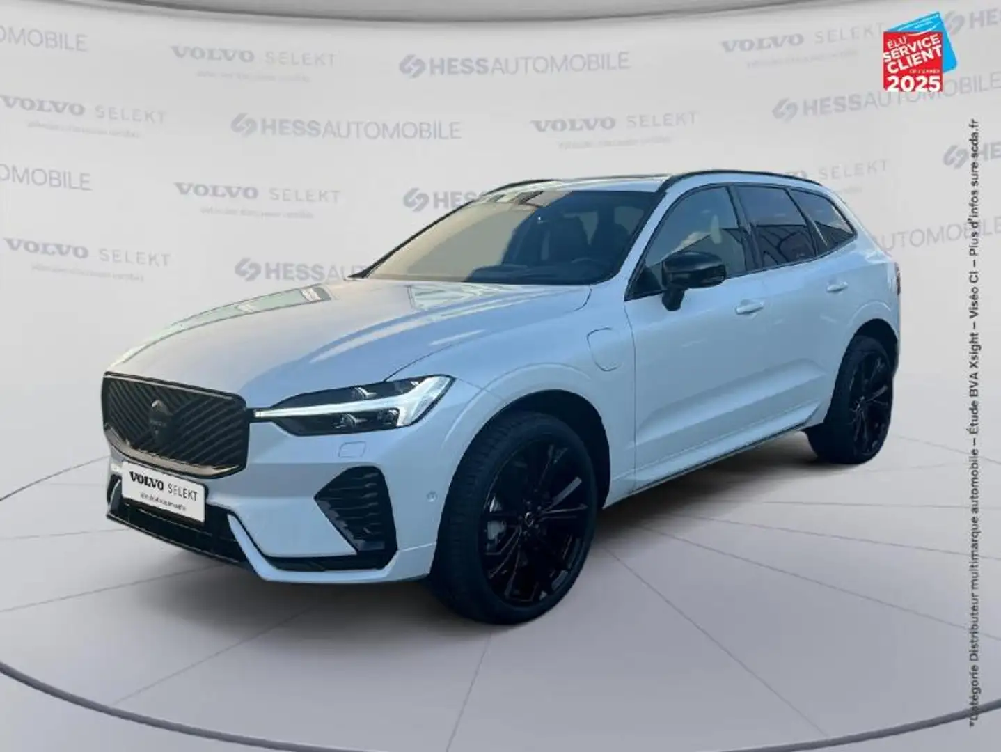 Volvo XC60 T6 Hybride Rechargeable 350ch Black Edition Geartronic 8 AWD Weiß - 1