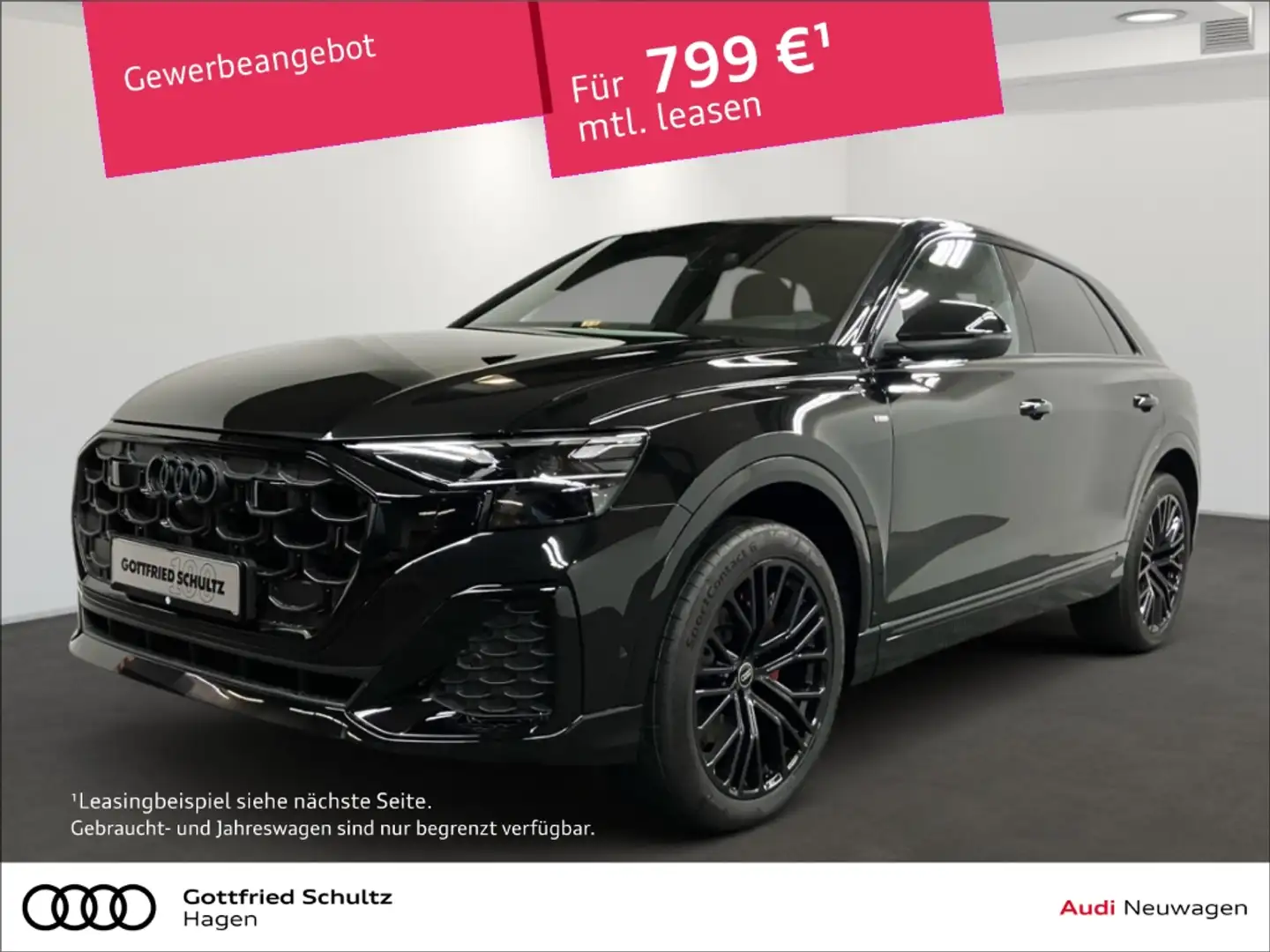 Audi Q8 TDI quattro S line business Matrix+Pano+AHK Schwarz - 1