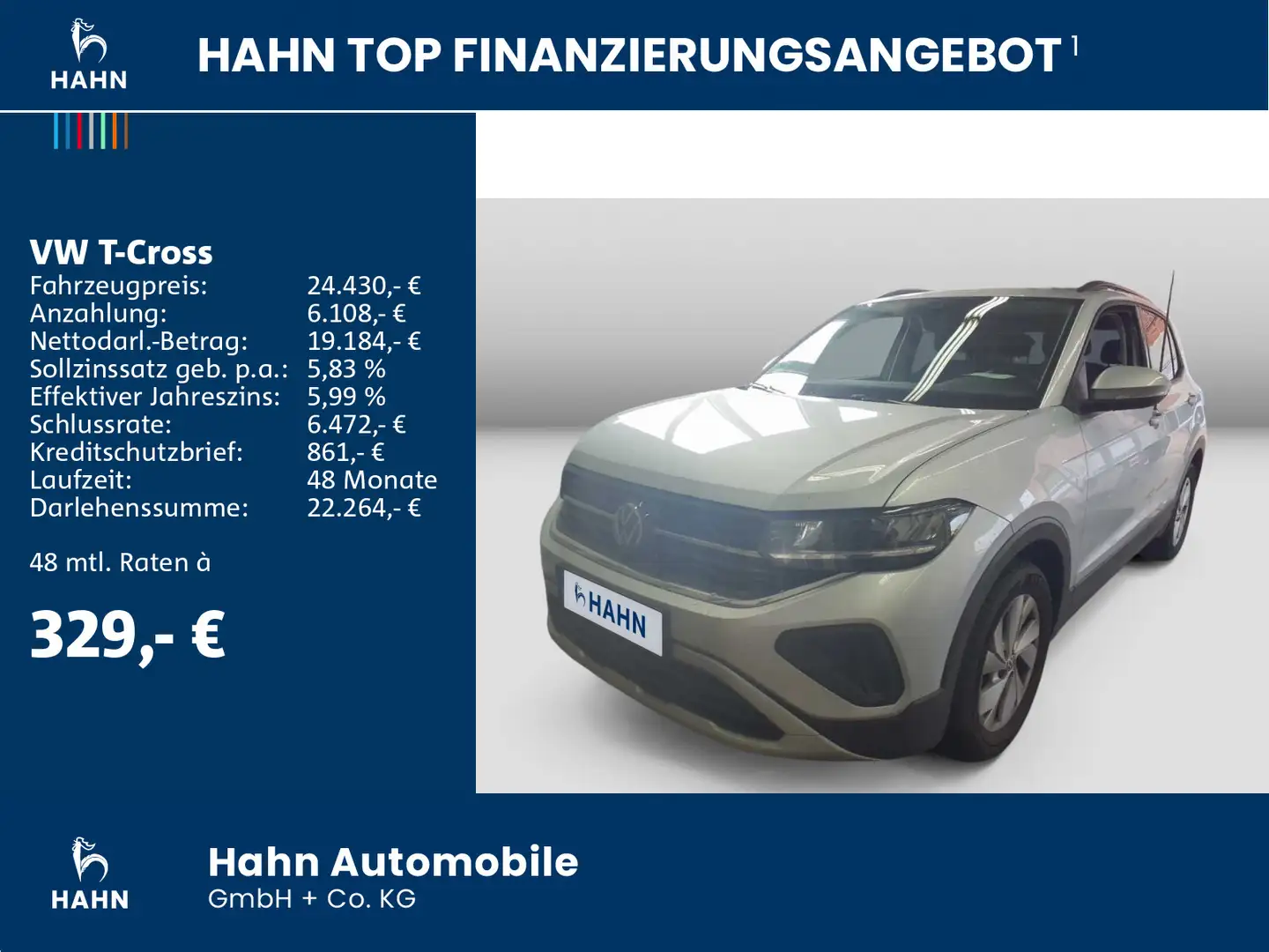 Volkswagen T-Cross 1.0TSI DSG Life LED Navi PDC Sitzh APP Grigio - 2
