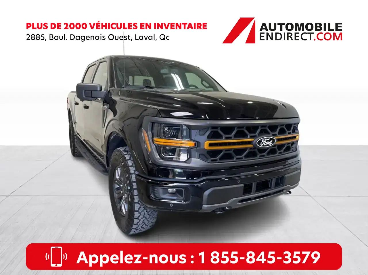 2026 Ford F-150 Tremor Crew Cab 4x4 3.5T Cuir GPS Sièges Chauffants Caméra