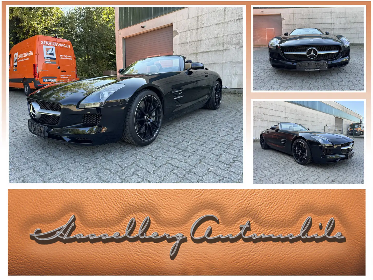 Mercedes-Benz SLS Roadster dt. Kfz, 2. Hd. Scheckheft, 11 Jahre in V Schwarz - 1
