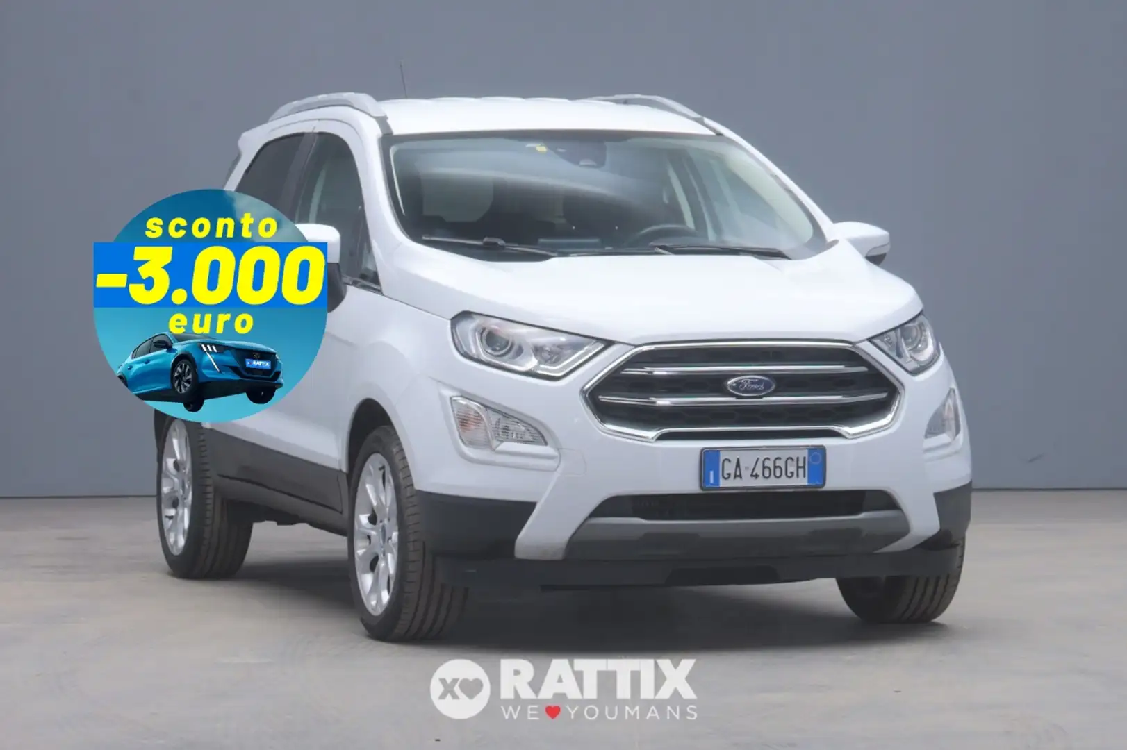 Ford EcoSport 1.0 Ecoboost 125CV Titanium Bianco - 1