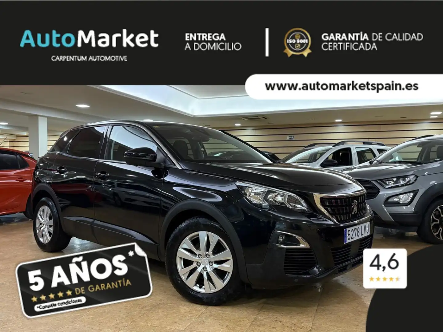 Peugeot 3008 1.6 BlueHDi Style 120 Negro - 1