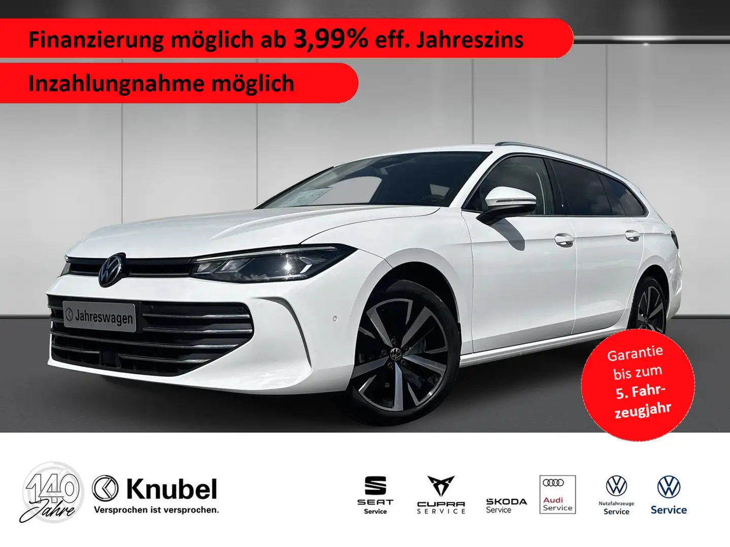 Volkswagen Passat Variant Business 1.5 eTSI DSG NAVI/AHK/RearView Weiß - 1
