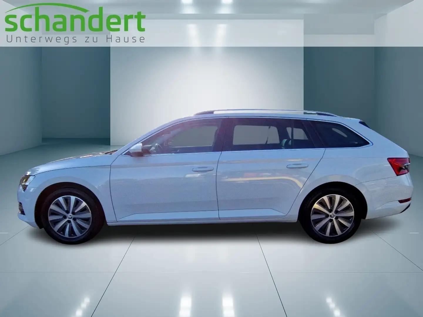 Skoda Superb Combi 2.0 TDI Style DSG Matrix Navi Klimaautomat Blanc - 2