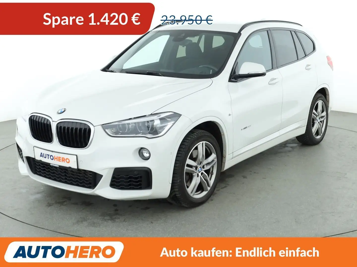 BMW X1 sDrive 20i M Sport Aut.*NAVI*LED*TEMPO*PDC* Weiß - 1