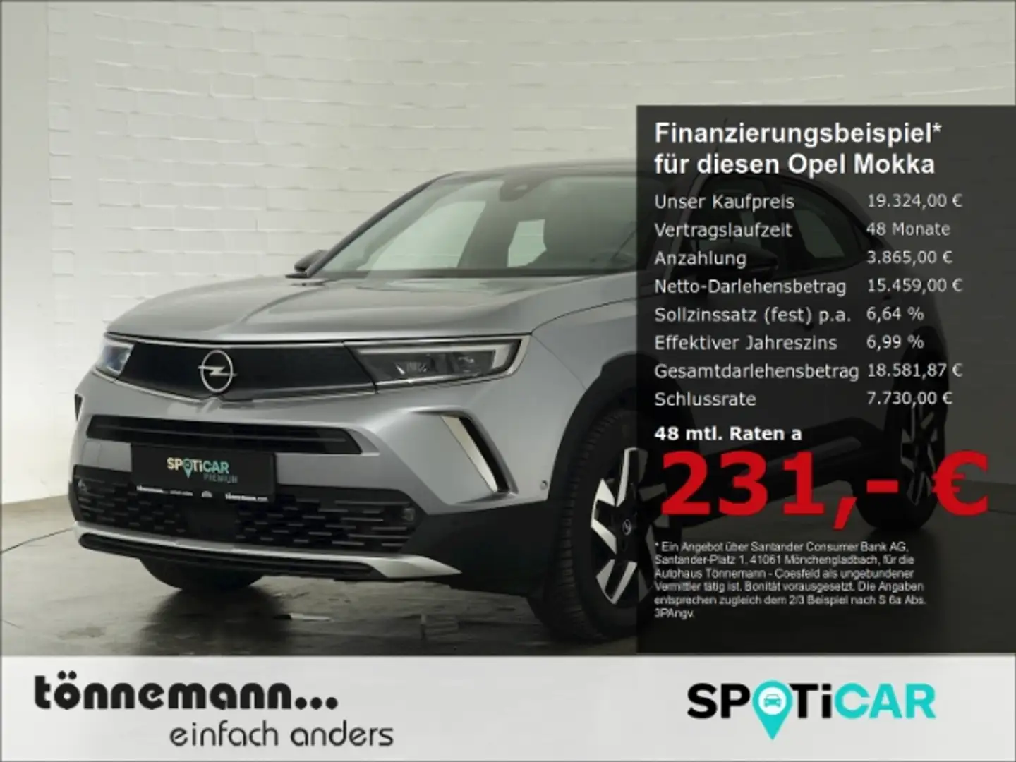 Opel Mokka B ELEGANCE AT+LED MATRIX+NAVI+RÜCKFAHRKAMERA+SITZ- Gris - 1