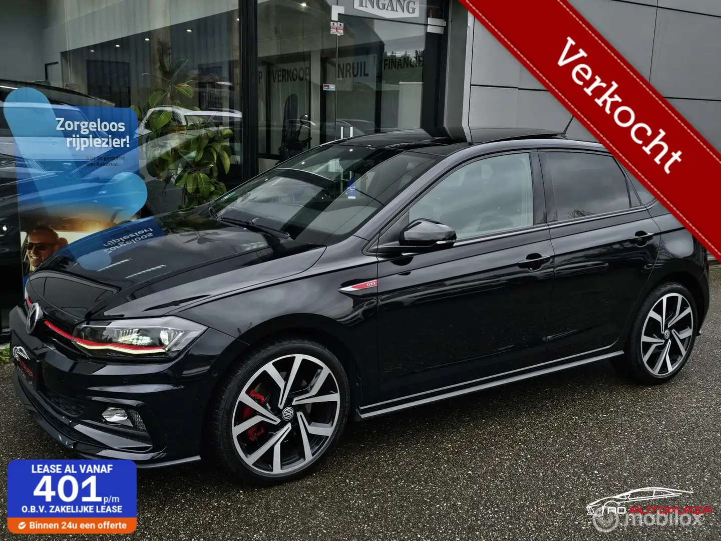 Volkswagen Polo GTI 2.0 TSI Panorama/Keyless/Virtual/Beats Zwart - 1