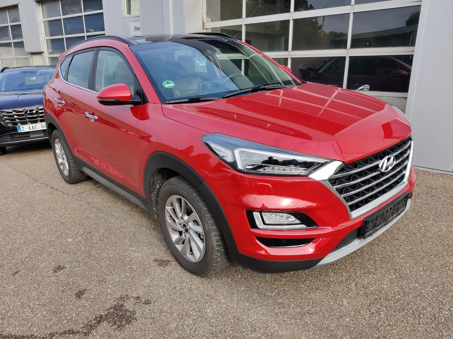 Hyundai TUCSON T-GDi ISG Shine 2WD DCT-7 Rood - 1