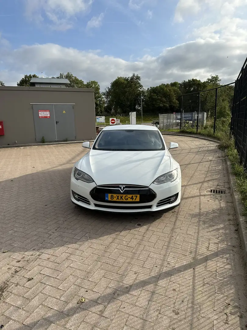 Tesla Model S 85 Base Blanc - 1